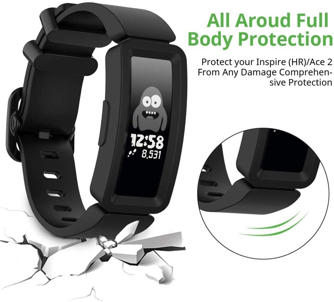 Strap-it® Strap-it Fitbit Ace 2 siliconen bandje (zwart)