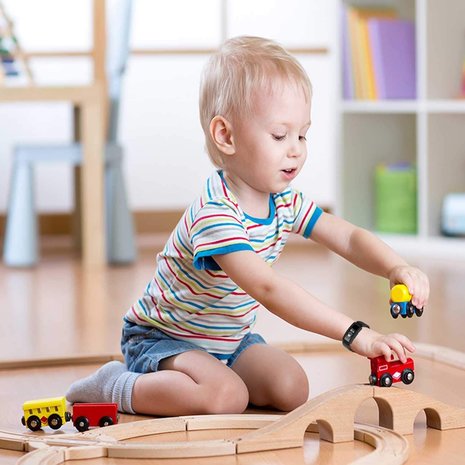 Strap-it® Strap-it Fitbit Ace 2 siliconen bandje (zwart)