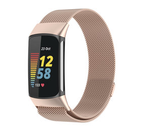 Strap-it® Fitbit Charge 5 Milanese band (champagne) Strap-it® Fitbit Charge 5 Milanese band (champagne)