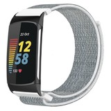 Strap-it® Fitbit Charge 5 nylon bandje (zeeschelp)