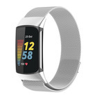 Strap-it® Strap-it Fitbit Charge 5 Milanese band (zilver)