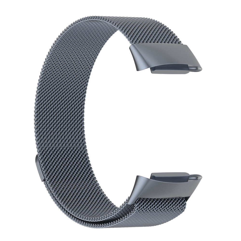 Strap-it® Strap-it Fitbit Charge 5 Milanese band (space grey) Strap-it® Strap-it Fitbit Charge 5 Milanese band (space grey)