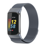Strap-it® Fitbit Charge 5 Milanese band (space grey)