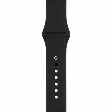 Strap-it® Strap-it Apple Watch SE silicone band (zwart)