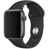 Strap-it® Apple Watch SE silicone band (zwart)