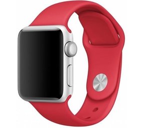 Strap-it® Apple Watch SE silicone band (rood)