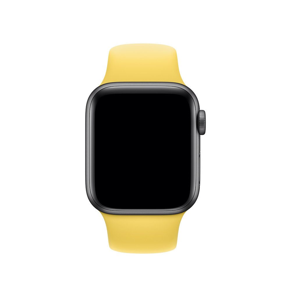 Strap-it® Strap-it Apple Watch SE silicone band (geel)