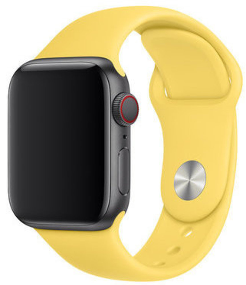 Strap-it® Strap-it Apple Watch SE silicone band (geel)