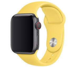 Strap-it® Apple Watch SE silicone band (geel)