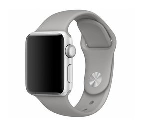 Strap-it® Apple Watch SE silicone band (grijs)