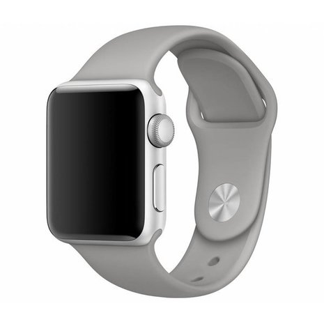 Strap-it® Strap-it Apple Watch SE silicone band (grijs)