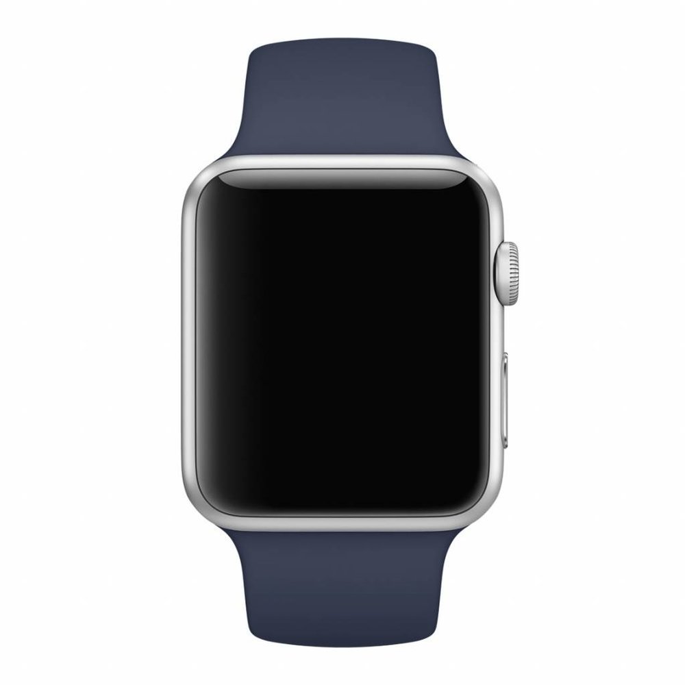 Strap-it® Strap-it Apple Watch SE silicone band (donkerblauw)