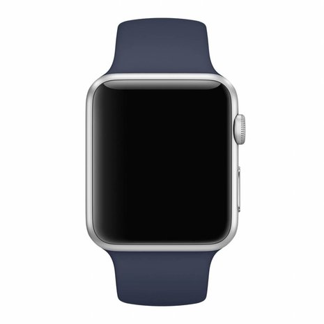 Strap-it® Strap-it Apple Watch SE silicone band (donkerblauw)