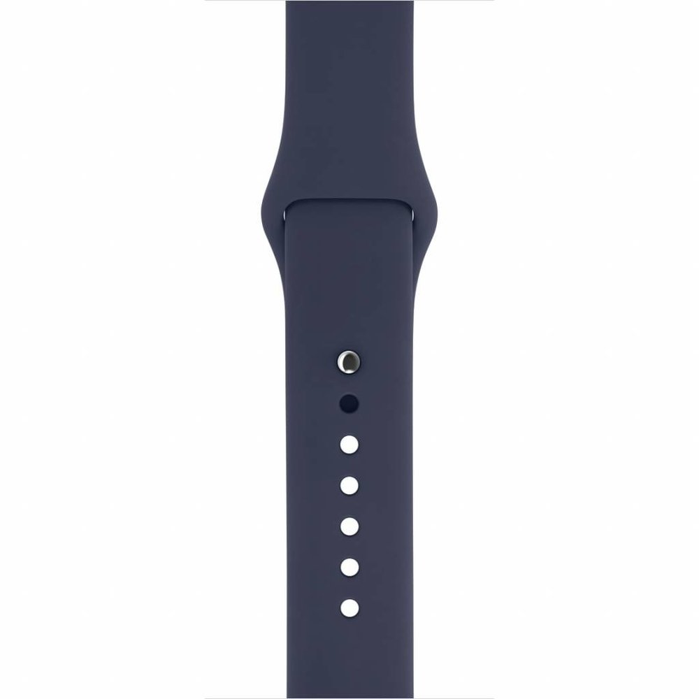 Strap-it® Strap-it Apple Watch SE silicone band (donkerblauw)