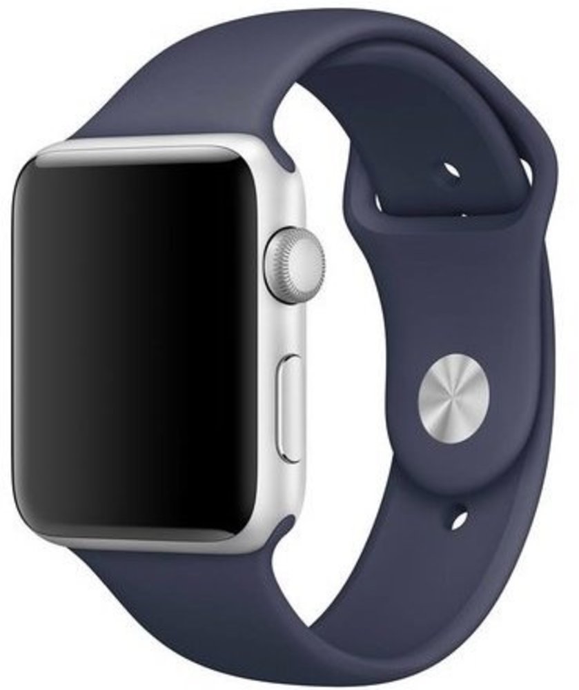 Strap-it® Strap-it Apple Watch SE silicone band (donkerblauw)
