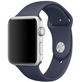 Strap-it® Apple Watch SE silicone band (donkerblauw)