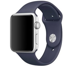 Strap-it® Apple Watch SE silicone band (donkerblauw)