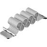 Strap-it® Strap-it Apple Watch SE Milanese band (zilver) Strap-it® Strap-it Apple Watch SE Milanese band (zilver)