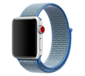 Strap-it® Apple Watch SE nylon band (blauw) Strap-it® Apple Watch SE nylon band (blauw)