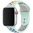 Strap-it® Strap-it Apple Watch SE sport band (lichtblauw/kleurrijk)