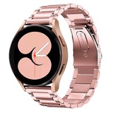 Strap-it® Samsung Galaxy Watch 4 - 40mm stalen band (roze)