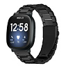 Strap-it® Strap-it Fitbit Sense stalen band (zwart) Strap-it® Strap-it Fitbit Sense stalen band (zwart)
