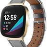 Strap-it® Strap-it Fitbit Sense bandje leer (grijs) Strap-it® Strap-it Fitbit Sense bandje leer (grijs)