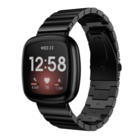 Strap-it® Strap-it Fitbit Versa 3 metalen bandje (zwart)