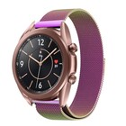 Strap-it® Strap-it Samsung Galaxy Watch 3 Milanese band 41mm (regenboog)