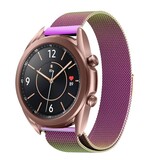 Strap-it® Samsung Galaxy Watch 3  Milanese band 41mm (regenboog)