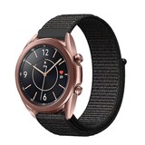 Strap-it® Samsung Galaxy Watch 3 - 41mm nylon bandje (zwart)