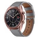 Strap-it® Strap-it Samsung Galaxy Watch 3 bandje leer 41mm (grijs)