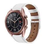 Strap-it® Samsung Galaxy Watch 3 bandje leer 41mm (wit)