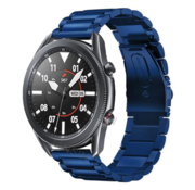 Strap-it® Samsung Galaxy Watch 3 stalen band 45mm (blauw)