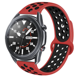 Strap-it® Samsung Galaxy Watch 3 sport band 45mm (rood/zwart)
