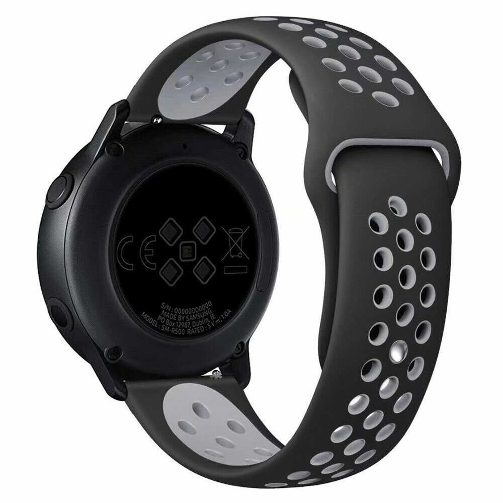 Samsung Galaxy Watch 3 Sport Band 45mm Zwart Grijs Smartwatchbanden Nl