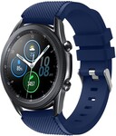 Strap-it® Strap-it Samsung Galaxy Watch 3 45mm siliconen bandje (donkerblauw)