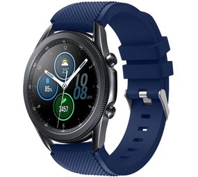 Strap-it® Samsung Galaxy Watch 3 45mm siliconen bandje (donkerblauw)