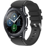 Strap-it® Samsung Galaxy Watch 3 45mm siliconen bandje (zwart)