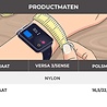 Strap-it® Strap-it Fitbit Versa 3 nylon band (indigo blauw) Strap-it® Strap-it Fitbit Versa 3 nylon band (indigo blauw)
