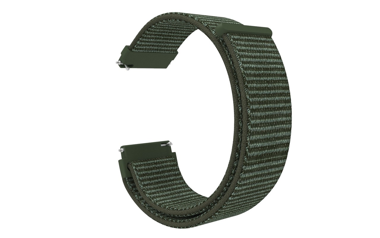 Strap-it® Strap-it Fossil Gen 5e - 42mm nylon band (donkergroen) Strap-it® Strap-it Fossil Gen 5e - 42mm nylon band (donkergroen)