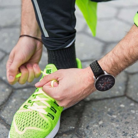 Strap-it® Strap-it Fossil Gen 5 sport band (zwart/grijs)