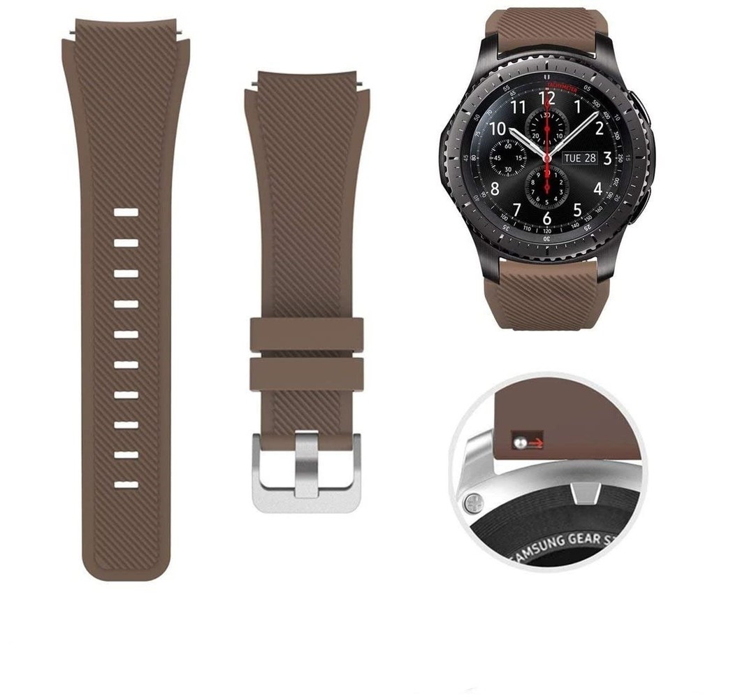 Strap-it® Strap-it Fossil Gen 5 siliconen bandje (koffiebruin)