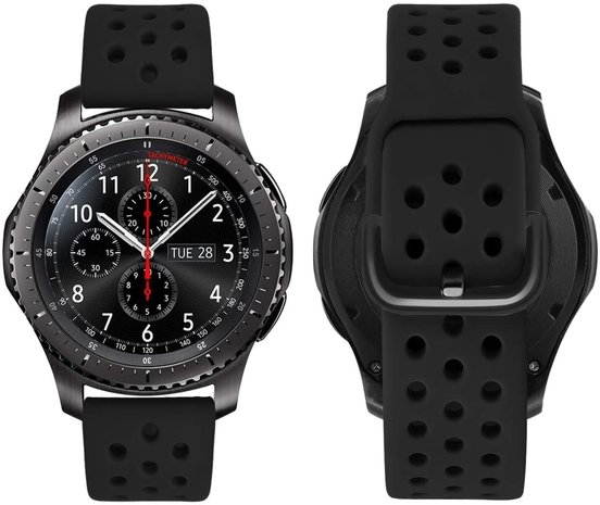 Strap-it® Strap-it Fossil Gen 5 siliconen bandje met gaatjes (zwart)