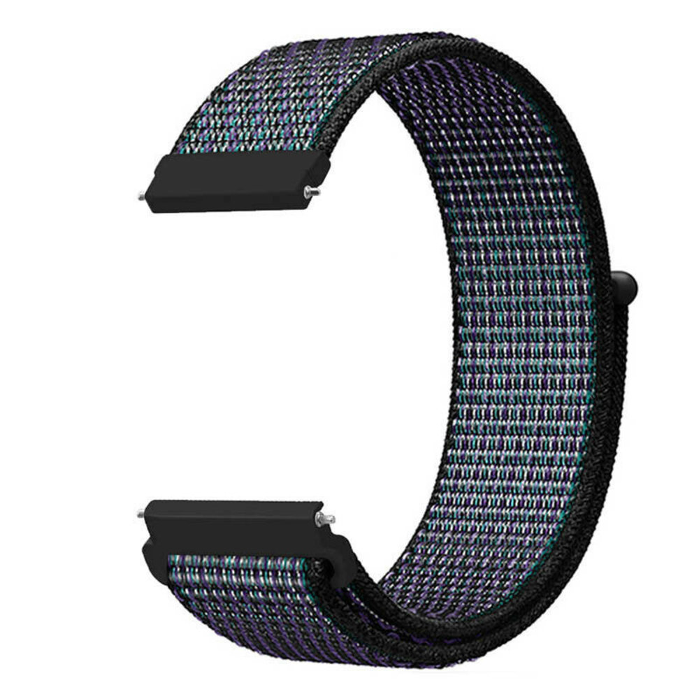 Strap-it® Strap-it Fossil Gen 5e - 44mm nylon band (zwart/blauw)