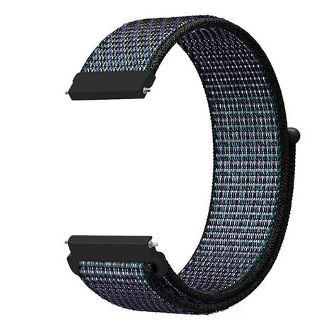 Strap-it® Strap-it Fossil Gen 5e - 44mm nylon band (zwart/blauw)