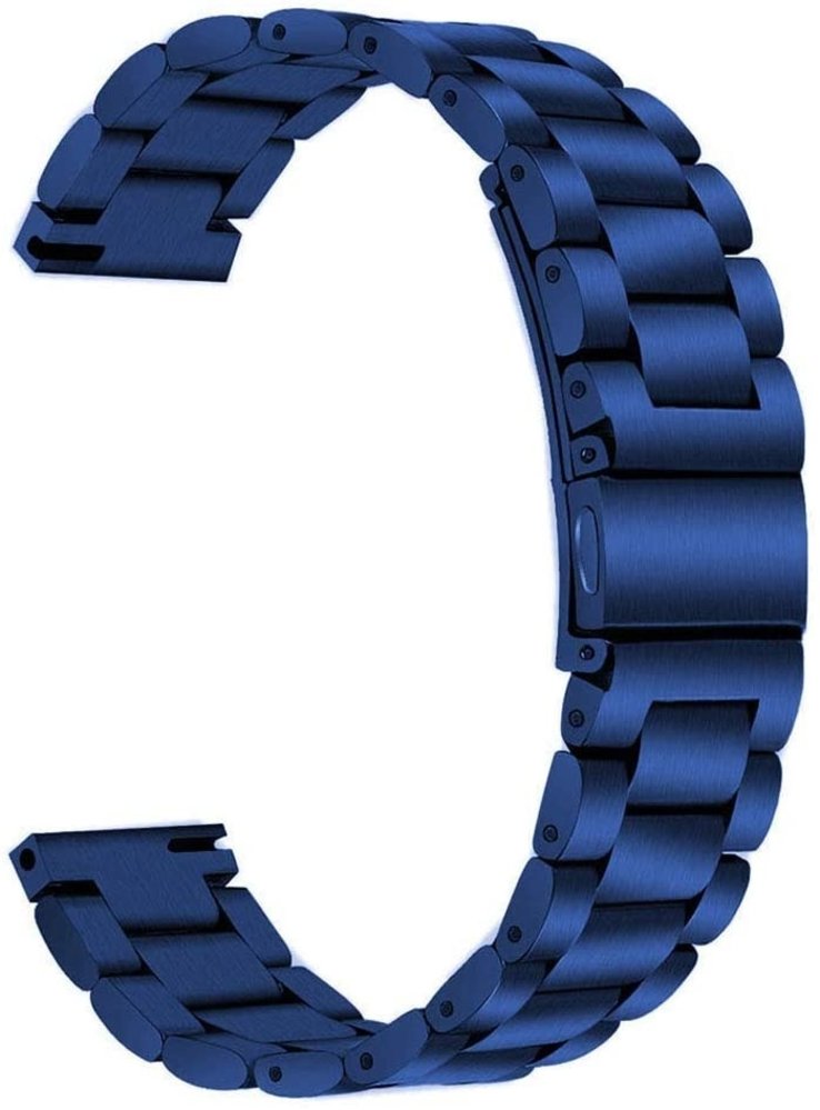 Strap-it® Strap-it Fossil Gen 6 - 44mm stalen band (blauw)