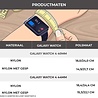 Strap-it® Strap-it Samsung Galaxy Watch 4 - 44mm nylon band (camel) Strap-it® Strap-it Samsung Galaxy Watch 4 - 44mm nylon band (camel)