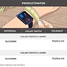 Strap-it® Strap-it Samsung Galaxy Watch 4 - 40mm siliconen bandje (luchtblauw) Strap-it® Strap-it Samsung Galaxy Watch 4 - 40mm siliconen bandje (luchtblauw)