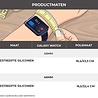 Strap-it® Strap-it Samsung Galaxy Watch gestreept siliconen bandje 46mm (zwart/wit) Strap-it® Strap-it Samsung Galaxy Watch gestreept siliconen bandje 46mm (zwart/wit)